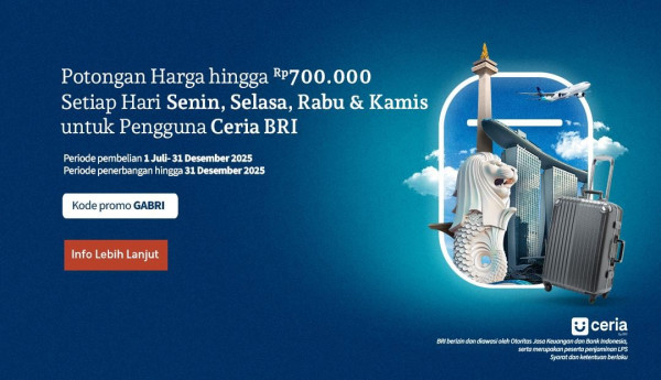 Bukti validasi kode promo - Garuda Indonesia - Garuda Indonesia Kode Promo: Diskon Hingga Rp700.000 untuk Pengguna Ceria BRI