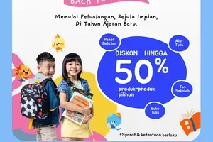 Siap Mulai Petualangan Baru? Serbu Perlengkapan Sekolah Impian s.d. 50%! 🎒✨