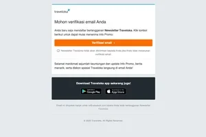 Mohon verifikasi email Anda