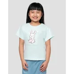 Little M Bunny Print Kaos Anak Perempuan