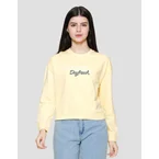 Nevada Sld Crop Babyterry Daybreak Sweater Wanita