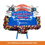 Papan Bunga Happy Wedding Pernikahan Khidmat