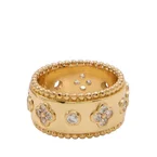 GOLDSIE RINGS - GOLD/CLEAR MULTI