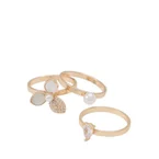 RERADER RINGS - GOLD/CLEAR MULTI