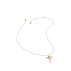 RIBBONA NECKLACES - GOLD/CLEAR MULTI