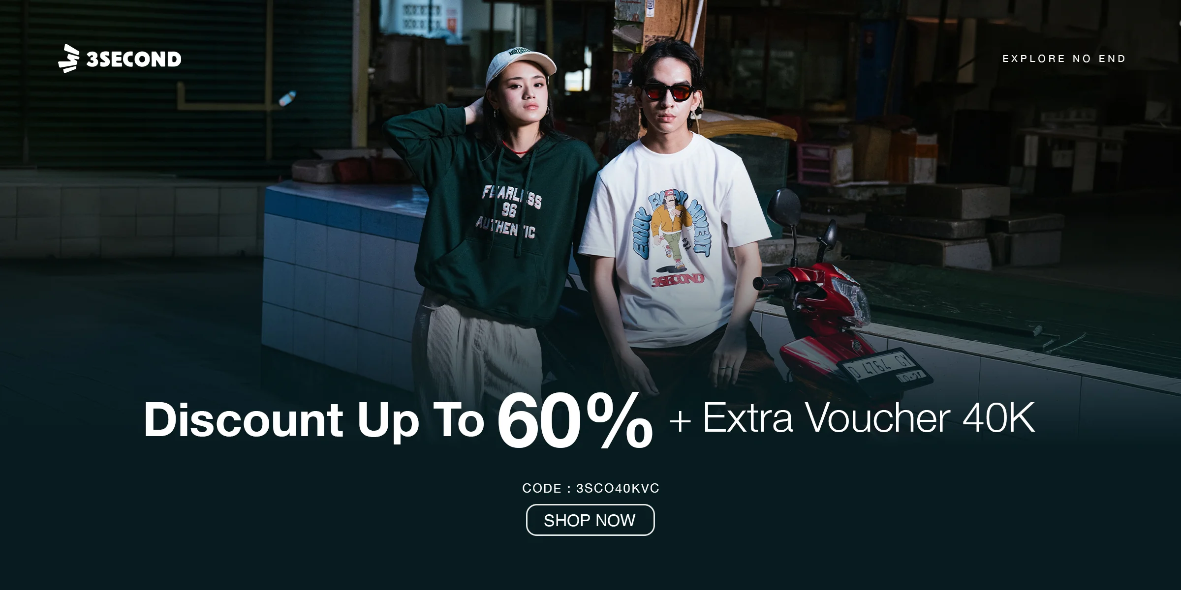 Bukti validasi kode promo - 3Second - Kode promo 3Second: [[Diskon hingga 60% + voucher Rp40.000]] untuk koleksi Explore