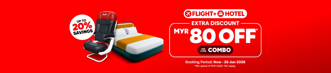 Bukti validasi kode promo - AirAsia - Kode promo AirAsia: [[MYR 800 ekstra]] flight+hotel untuk pemesanan minimal MYR 1000