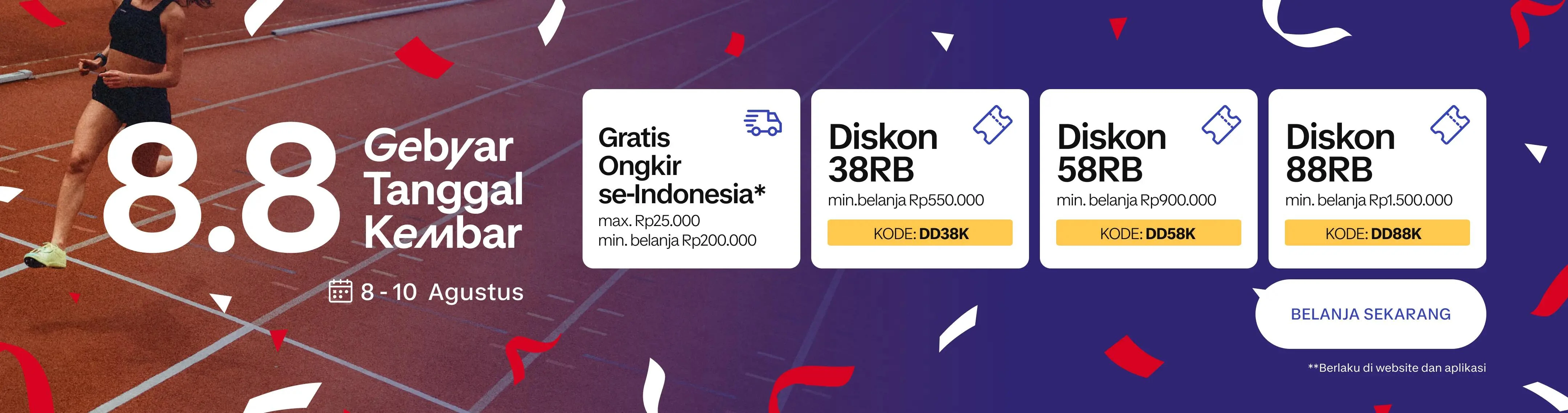 Bukti validasi kode promo - Decathlon - Kode promo Decathlon: [[Potongan khusus]] untuk belanja minimal Rp1.500.000