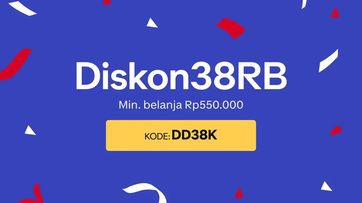 Bukti validasi kode promo - Decathlon - Kode promo Decathlon: [[Diskon Rp38.000]] untuk pembelian minimal Rp550.000