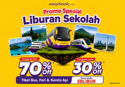 Bukti validasi kode promo - Easybook - Kode promo Easybook: [[Diskon 30%]] untuk pengguna lama tiket bus, feri kereta
