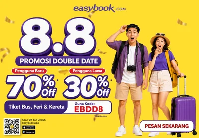 Bukti validasi kode promo - Easybook - Kode promo Easybook: [[Diskon 30%]] untuk pengguna lama, tiket bus, feri kereta