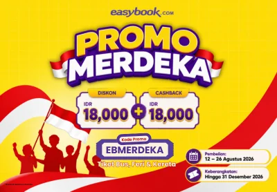 Bukti validasi kode promo - Easybook - Kode promo Easybook: [[Cashback Rp18.000]] untuk tiket bus Kirarta