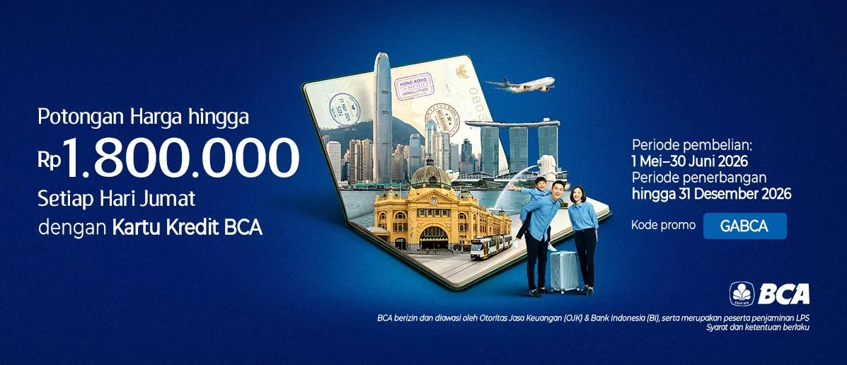 Bukti validasi kode promo - Garuda Indonesia - Garuda Indonesia kode promo BCA: [[Diskon khusus]] untuk penerbangan