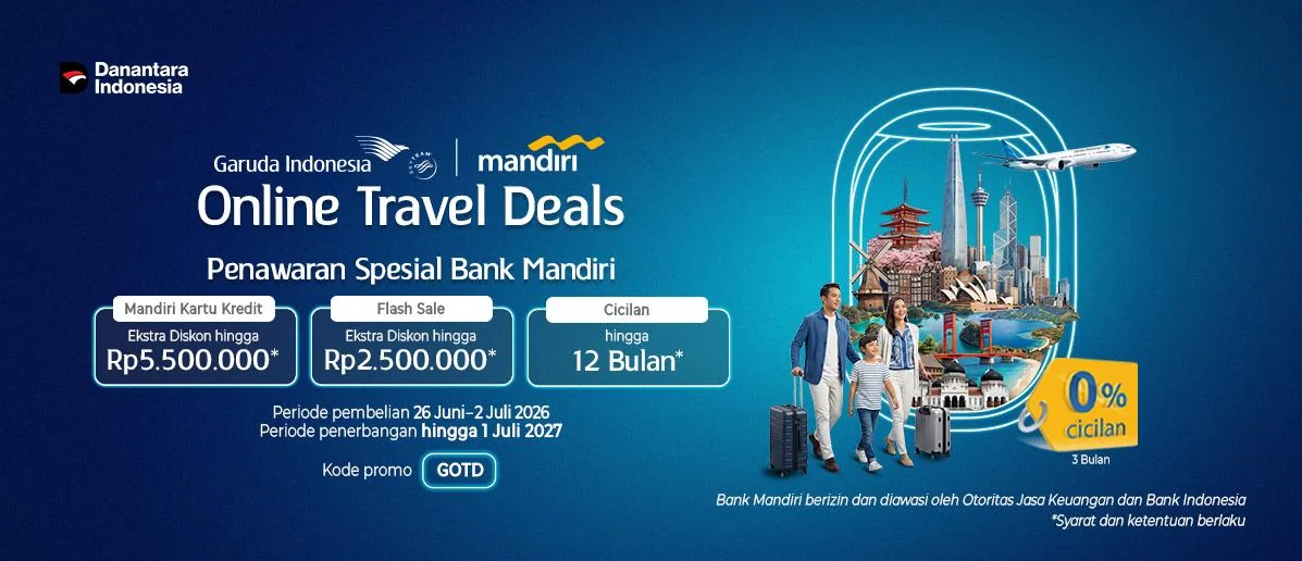Bukti validasi kode promo - Garuda Indonesia - Kode promo Garuda Indonesia: [[0% cicilan]] 3 bulan khusus kartu Bank Mandiri