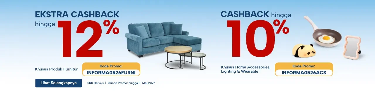 Bukti validasi kode promo - Informa - Kode promo Informa: [[Diskon 12%]] khusus produk furnitur