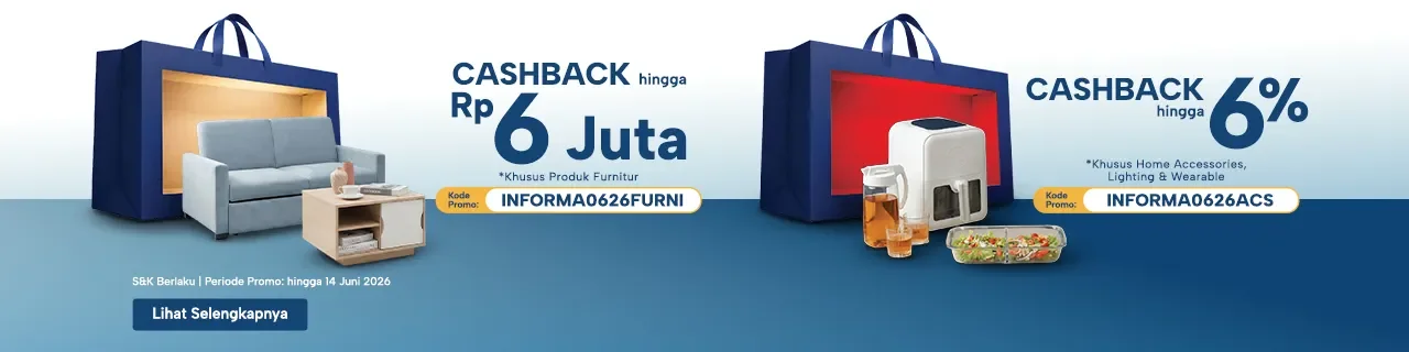 Bukti validasi kode promo - Informa - Kode promo Informa: [[Rp 6 Juta]] untuk produk furnitur pilihan