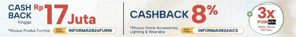 Bukti validasi kode promo - Informa - Kode promo Informa: [[Diskon khusus]] untuk produk furniture dan home acc