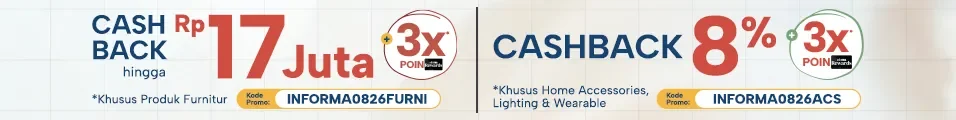 Bukti validasi kode promo - Informa - Kode promo Informa: [[Rp17 juta]] khusus furniture, +3x poin
