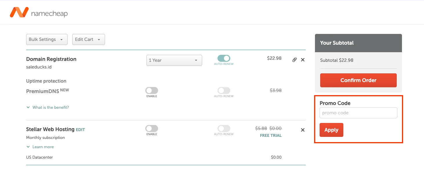 Bagaimana cara menggunakan - Namecheap