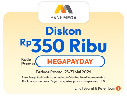 Bukti validasi kode promo - Ruparupa - Kode promo Ruparupa: [[Rp350 Ribu]] untuk pelanggan Bank Mega