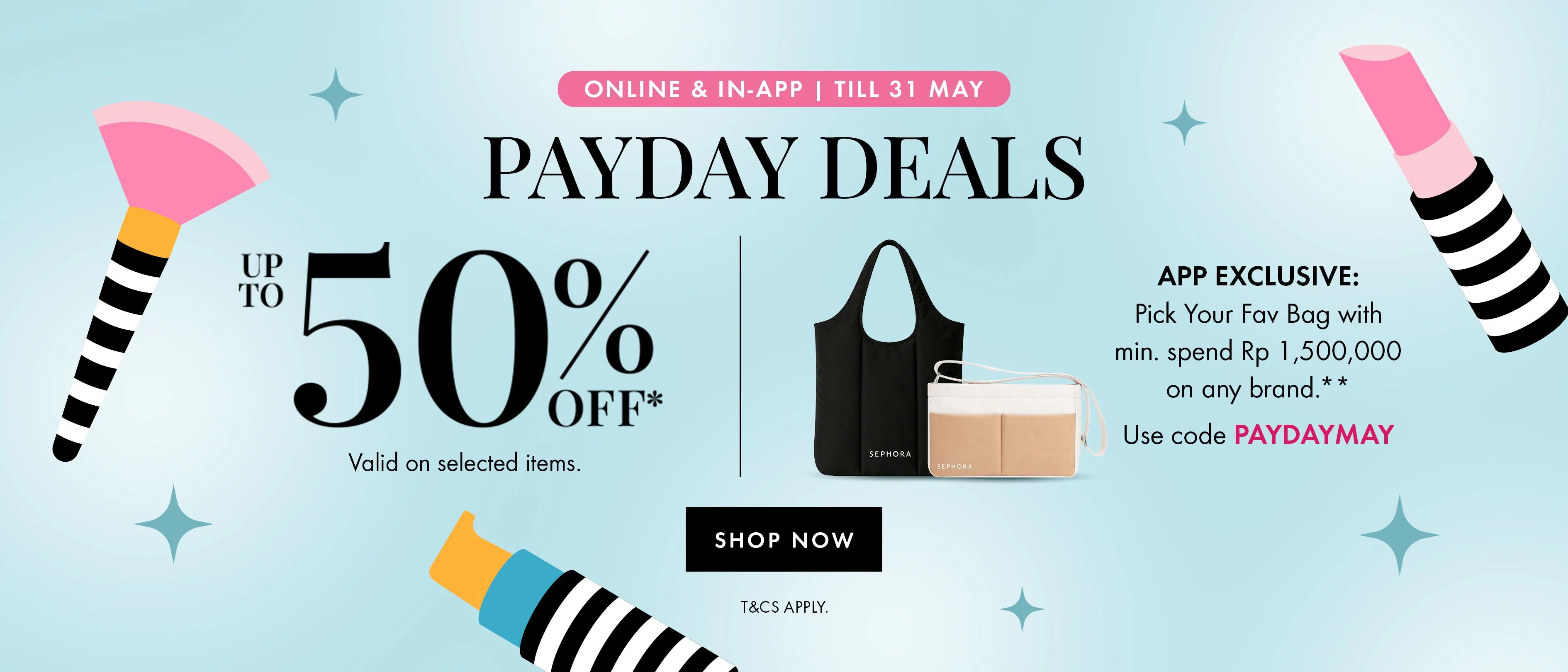 Bukti validasi kode promo - Sephora  - Kode promo Sephora: [[Tas gratis]] untuk pembelian minimal Rp. 1.500.000