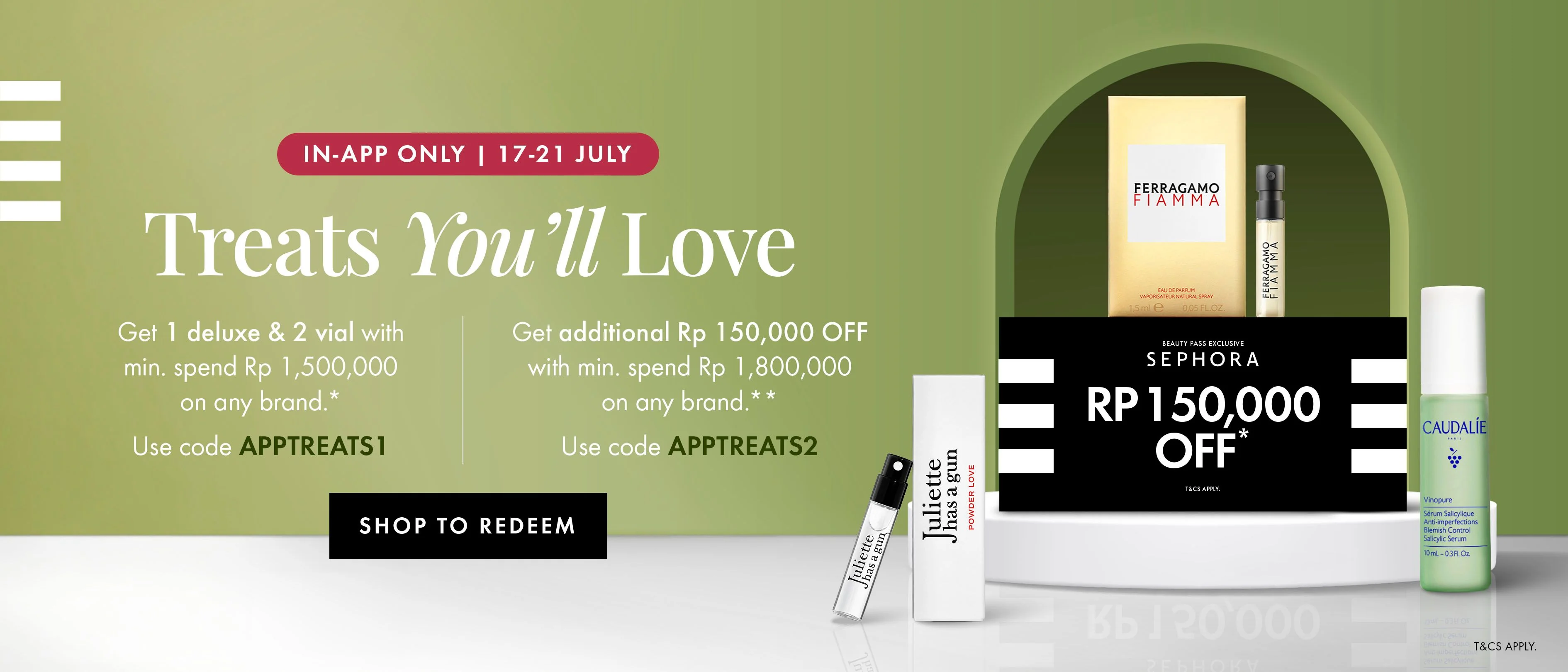 Bukti validasi kode promo - Sephora  - Kode promo Sephora: [[Rp. 150,000 off]] dapatkan 1 deluxe + 2 vial dengan belanja minimal Rp. 1,500,000