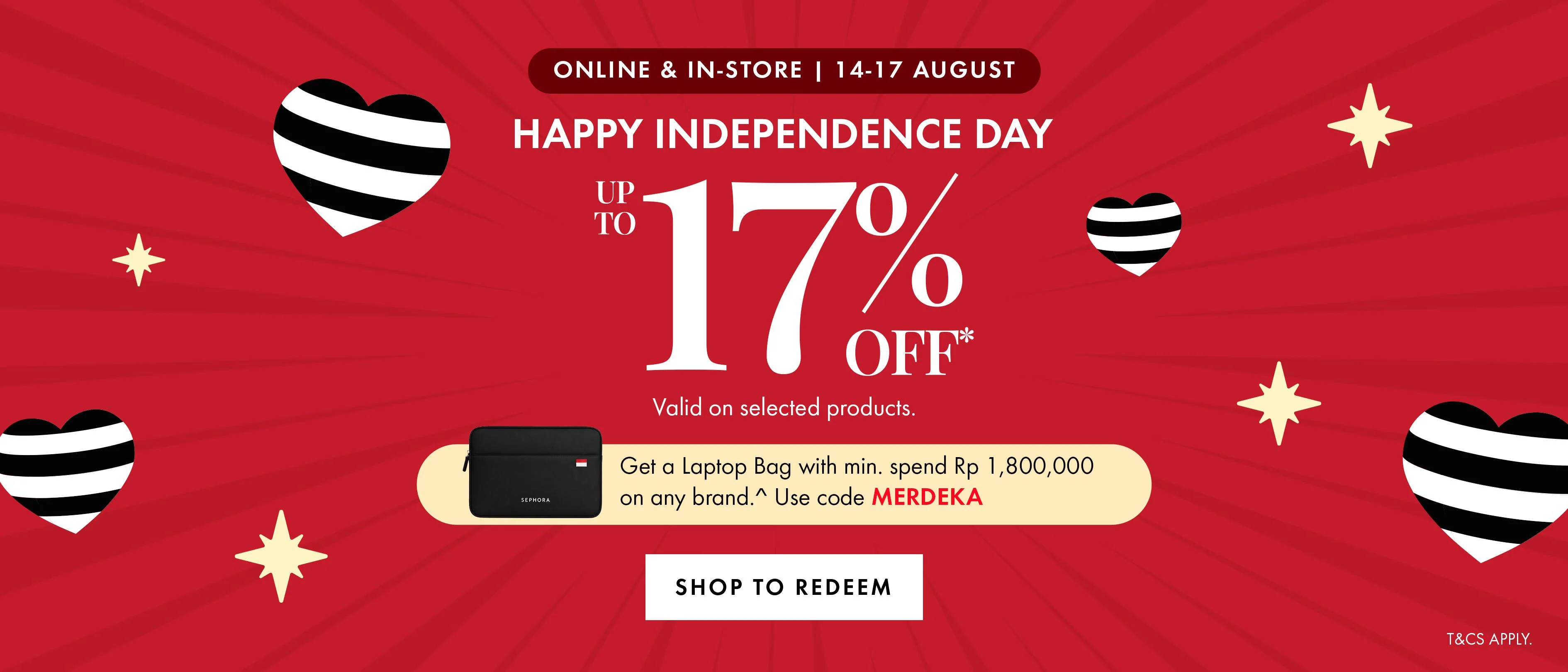 Bukti validasi kode promo - Sephora  - Kode promo Sephora: [[Diskon 17%]] untuk produk pilihan, dapat tas laptop