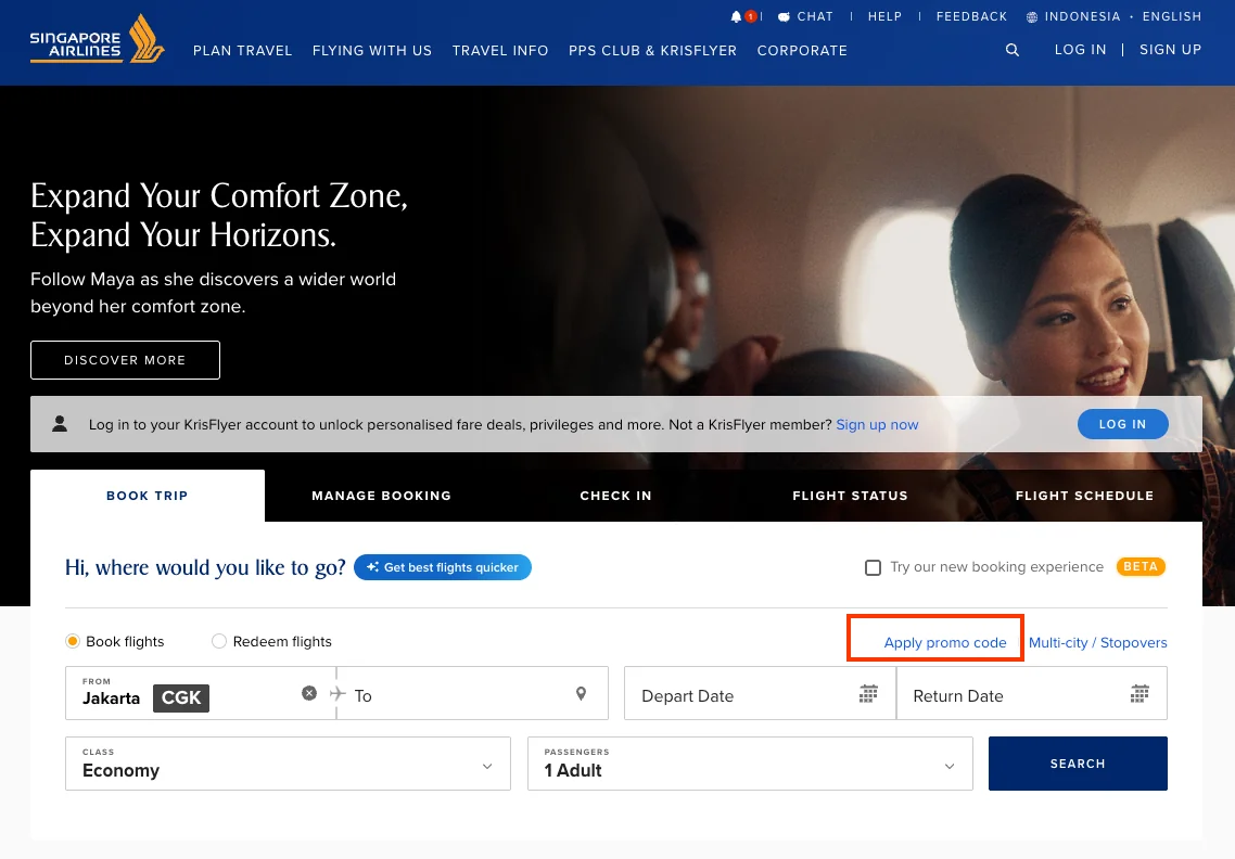 Bagaimana cara menggunakan - Singapore Airlines