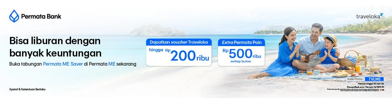 Bukti validasi kode promo - Traveloka - Kode promo Traveloka: [[Bonus]] buka tabungan Permata ME setiap bulan